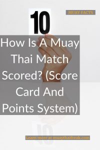 muay thai scoring system